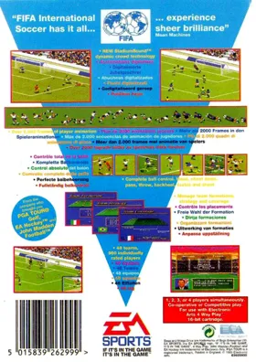 FIFA International Soccer (Japan) (En,Ja) box cover back